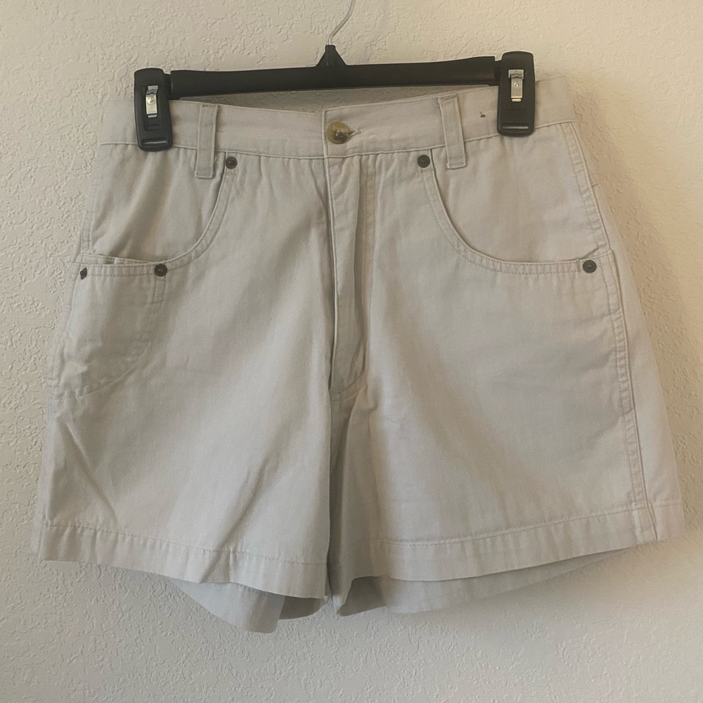 Bergamon 100% Cotton Cream Shorts, Size 9